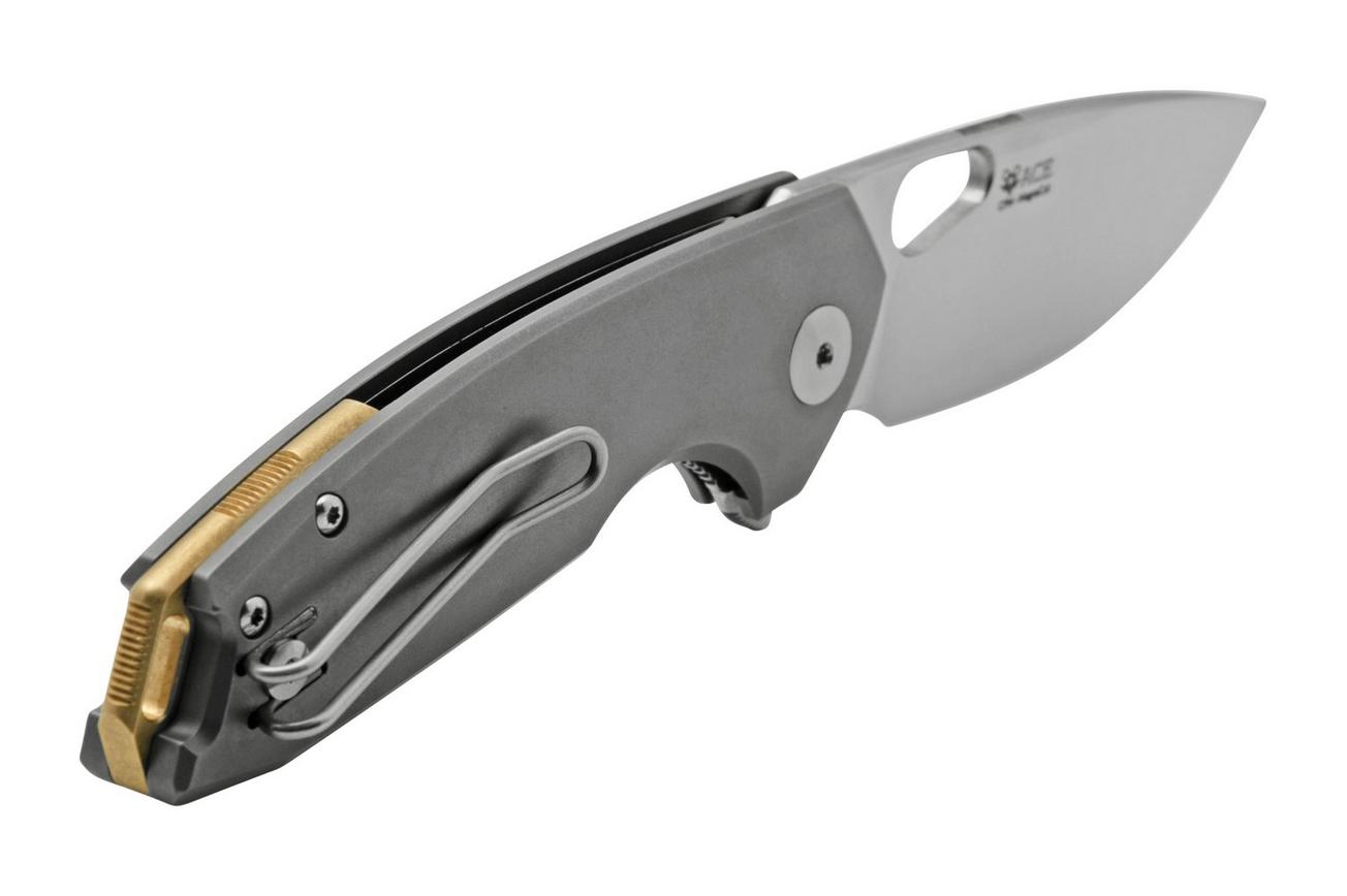 GiantMouse ACE Tribeca TRI-TI Satin Magnacut, Titanium, zakmes