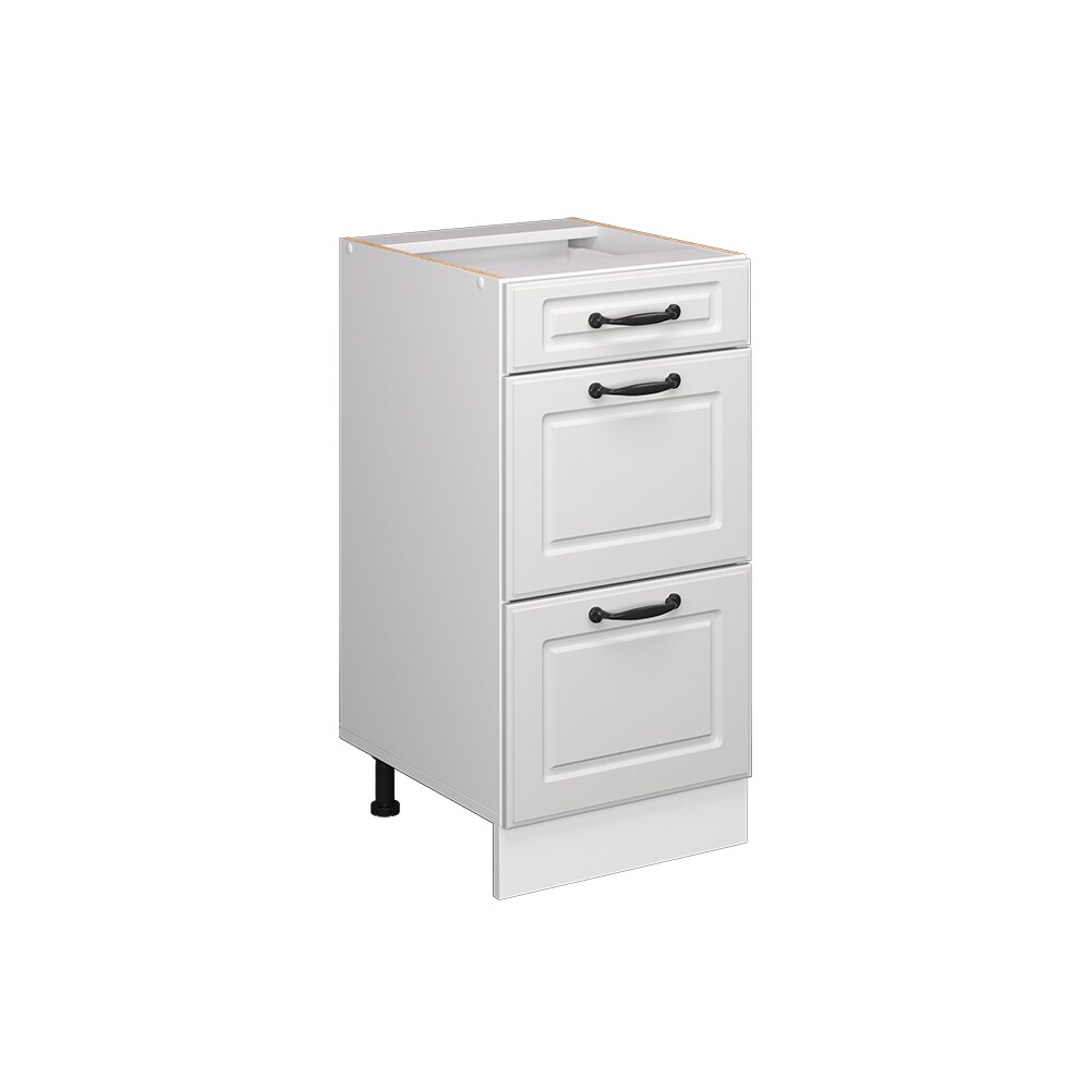 Vicco Schubladenunterschrank Küchenschrank Küchenzeile R-Line Landhaus 40 cm Weiß Schublade