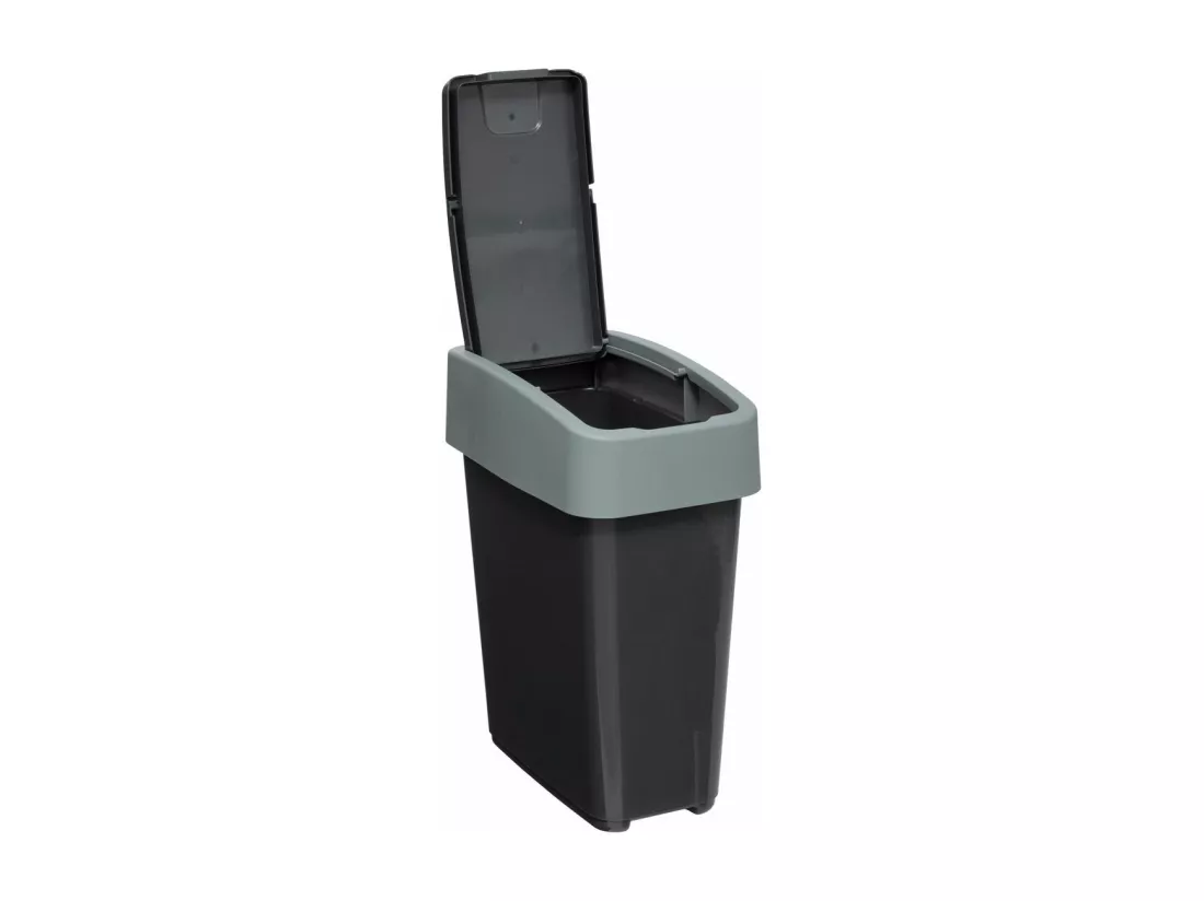 Poubelle 10 Litres 2 systèmes d'ouverture
