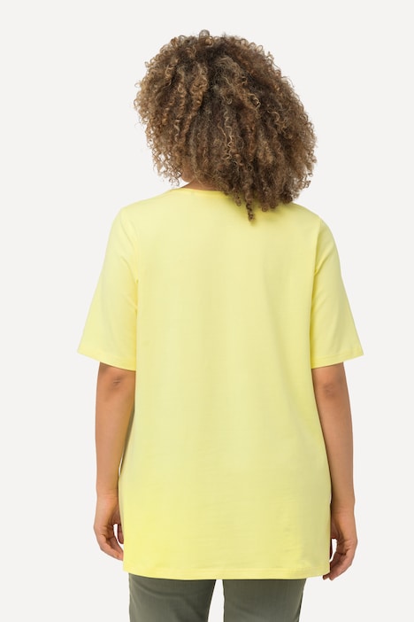 T-Shirt, A-Linie, Rundhalsausschnitt, Halbarm