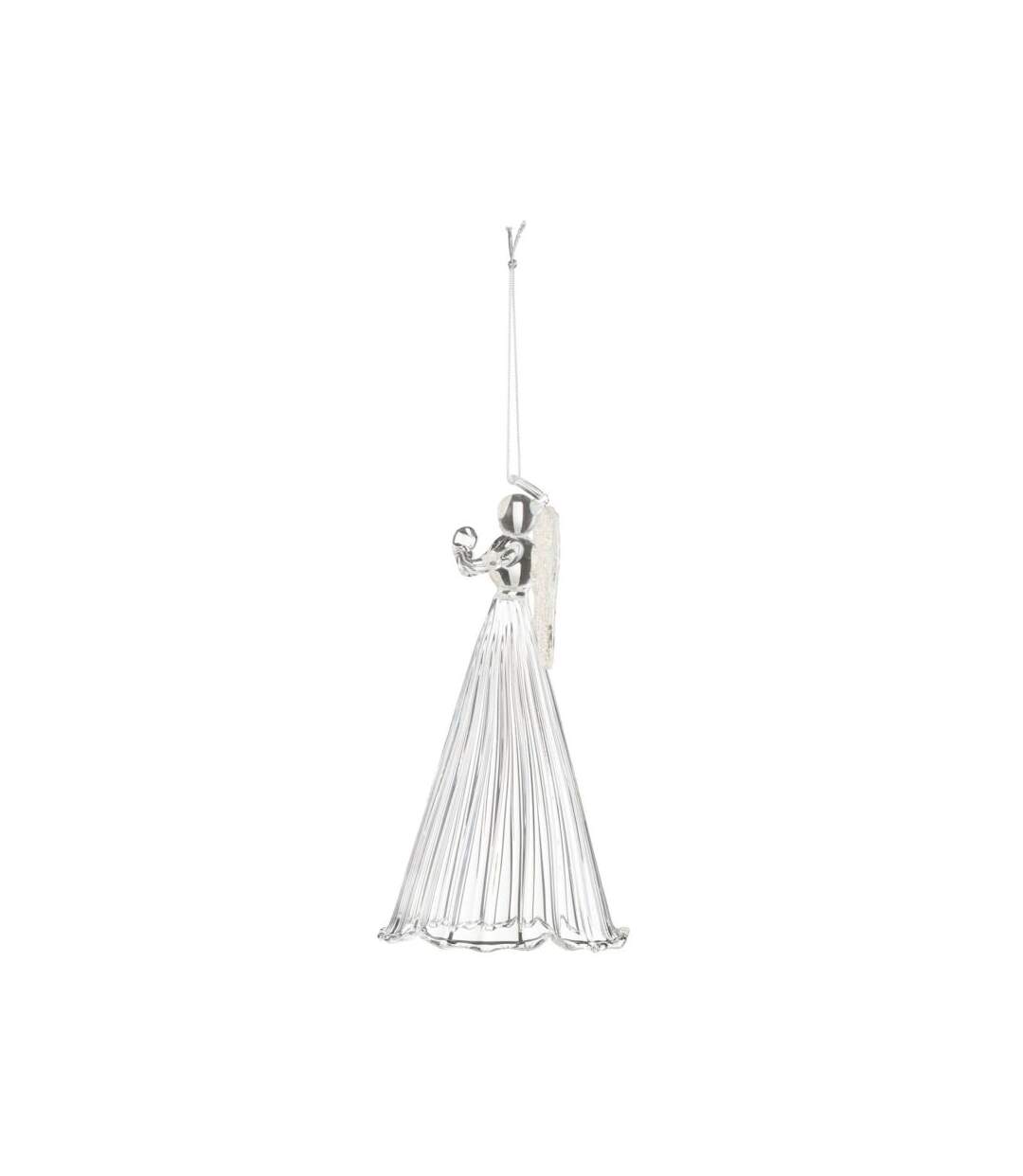 Paris Prix - Lot De 4 Sujets De Noël ange 15cm Transparent