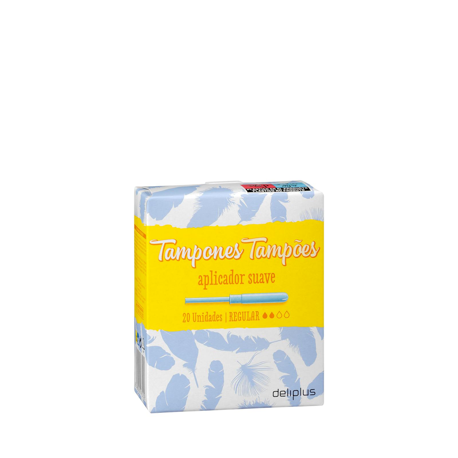 Tampons réguliers Deliplus avec applicateur souple