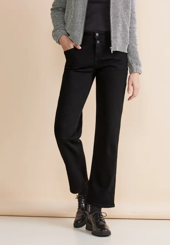 Casual Fit Jeans - black soft washed