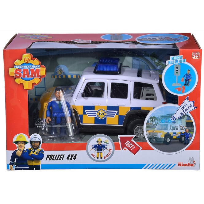 Feuerwehrmann Sam - Polizeiauto mit Figur