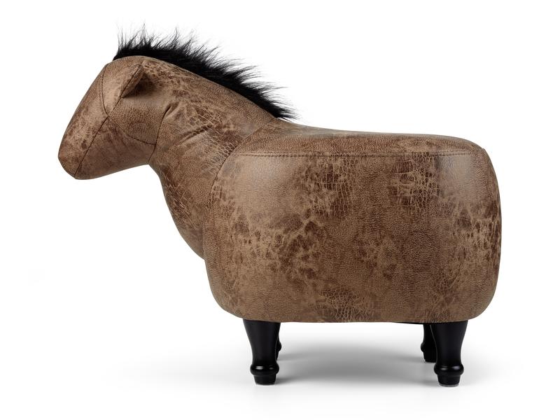 zoosy Kinderhocker Pferd Sunny Braun Hocker in Pferdeform