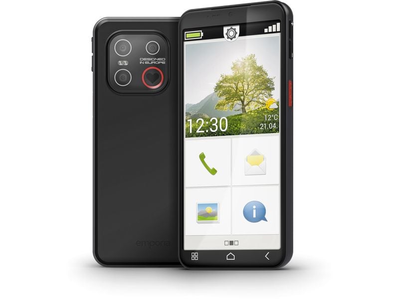 Emporia Smart ME 7 128 GB Android-Smartphone mit einfacher Benutzerführung und Panik-Taste
