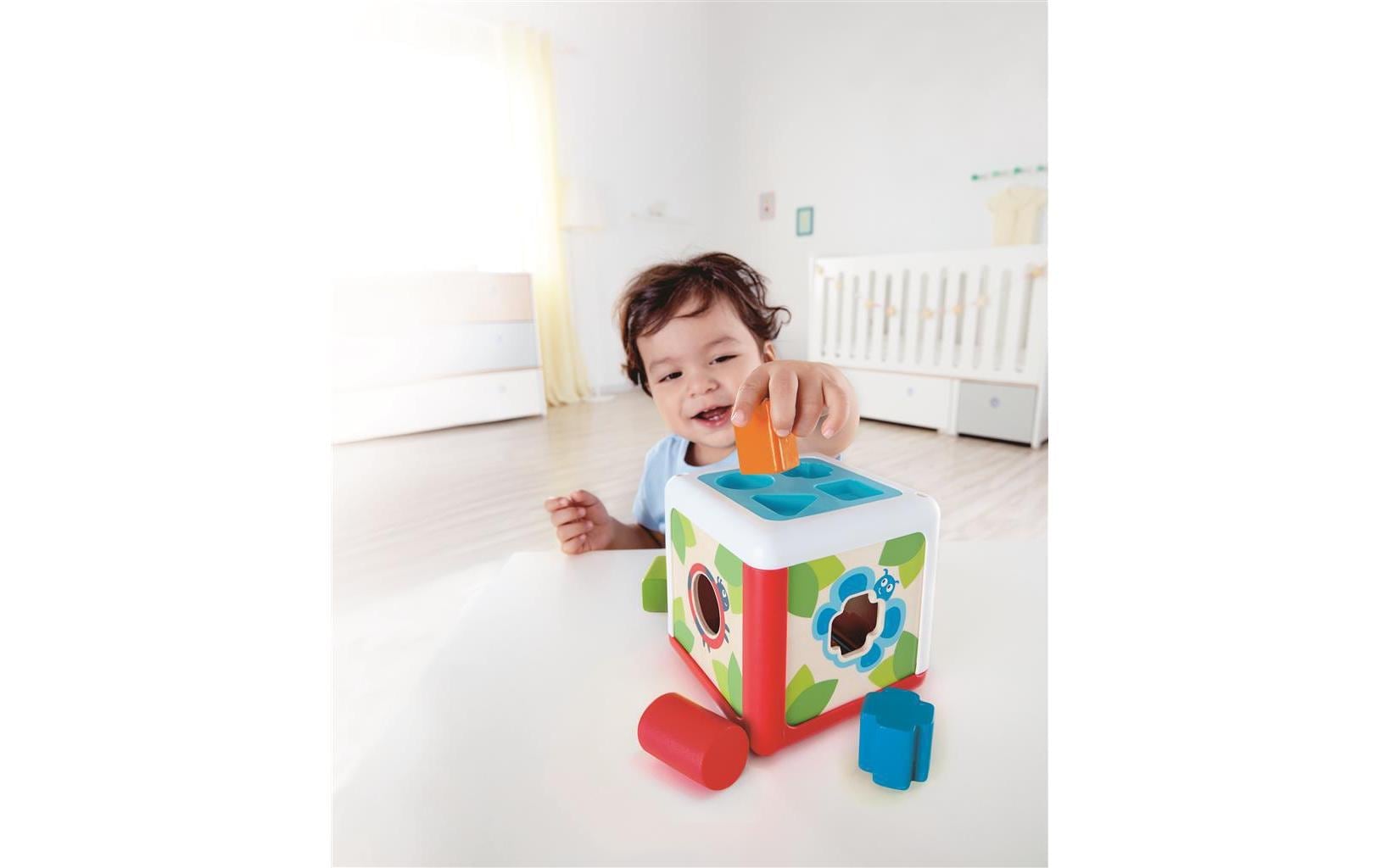 Hape Steckspielzeug »Sortierbox Gartenhütte«