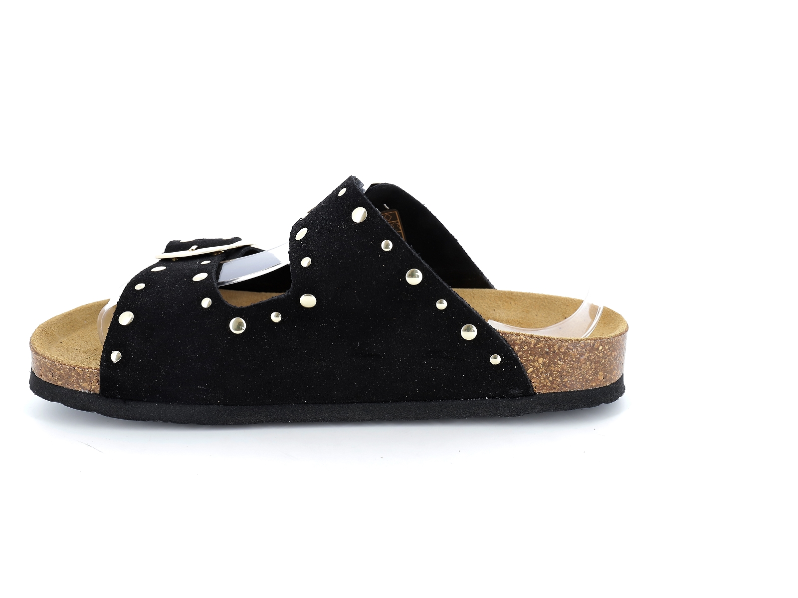 K. daques-RIANT Nubuck Noir Or