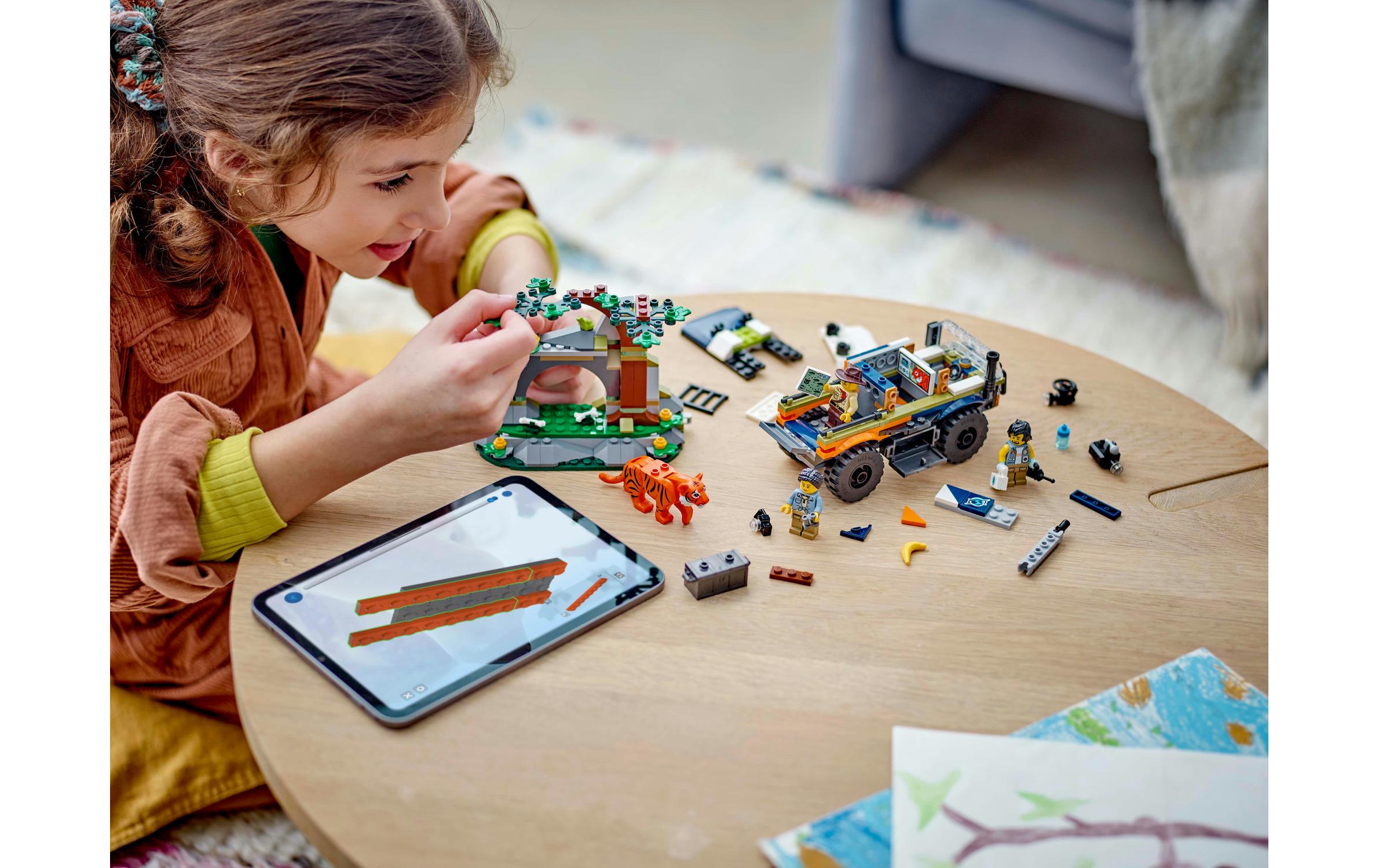 City Dschungelforscher-Truck 60426Wildnis-Spielset mit coolem Zubehör