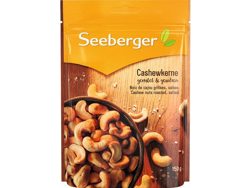 Seeberger Beutel Cashewkerne geröstet & gesalzen 150 g Geröstete und gesalzene Cashewkerne