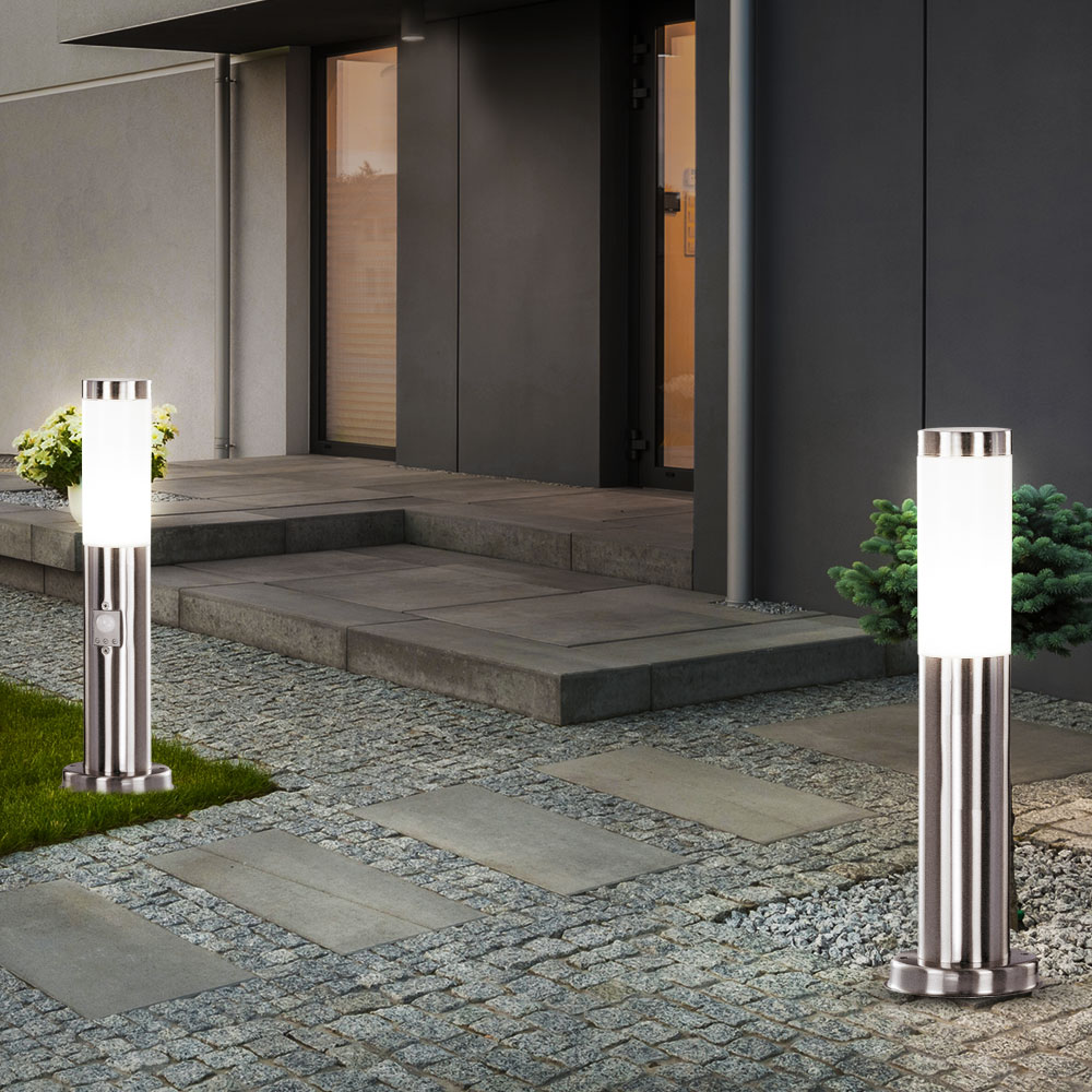 2er Set LED Außenleuchten aus Edelstahl BOSTON