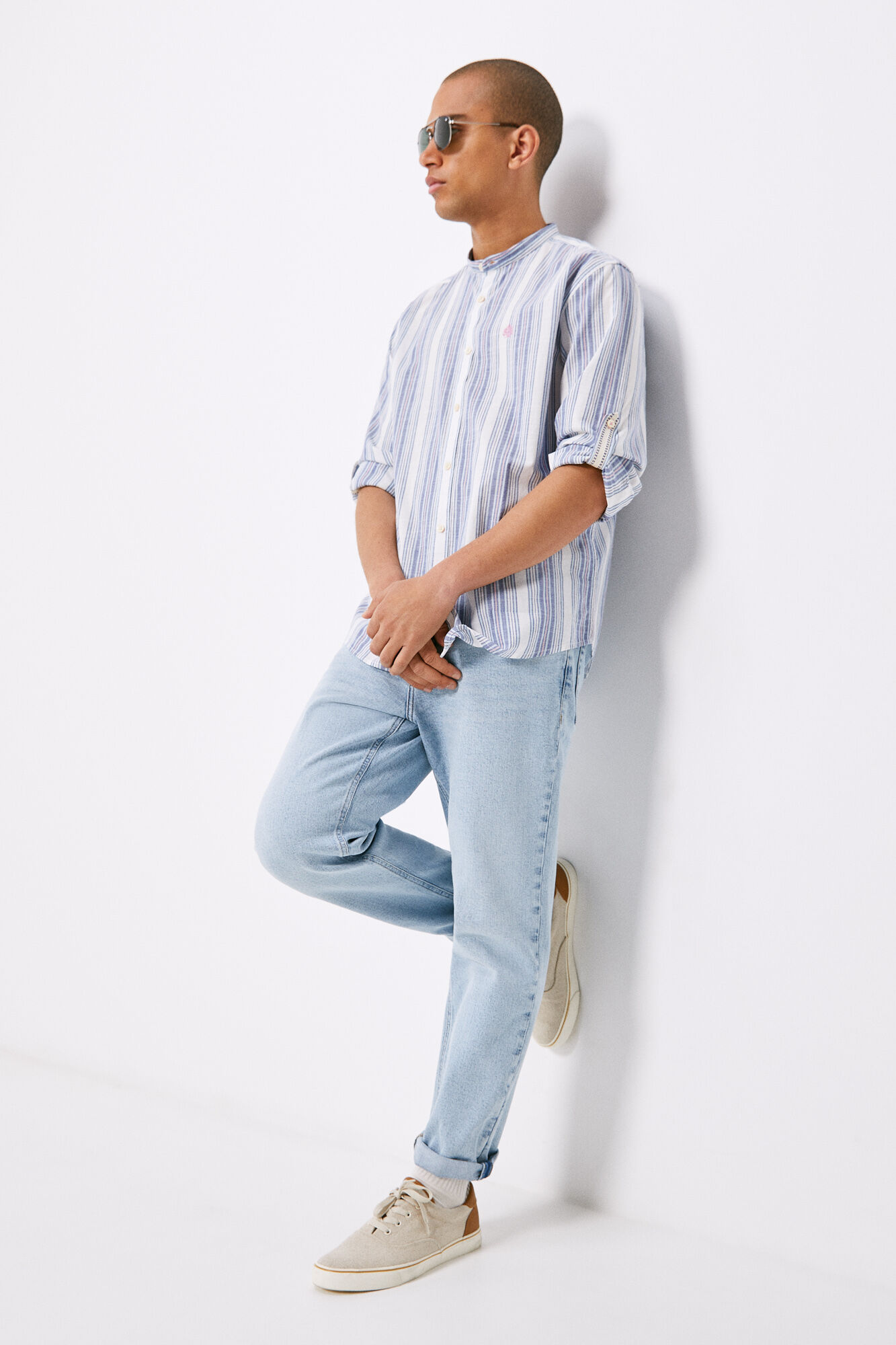 Camisa ligera mao - azul medio