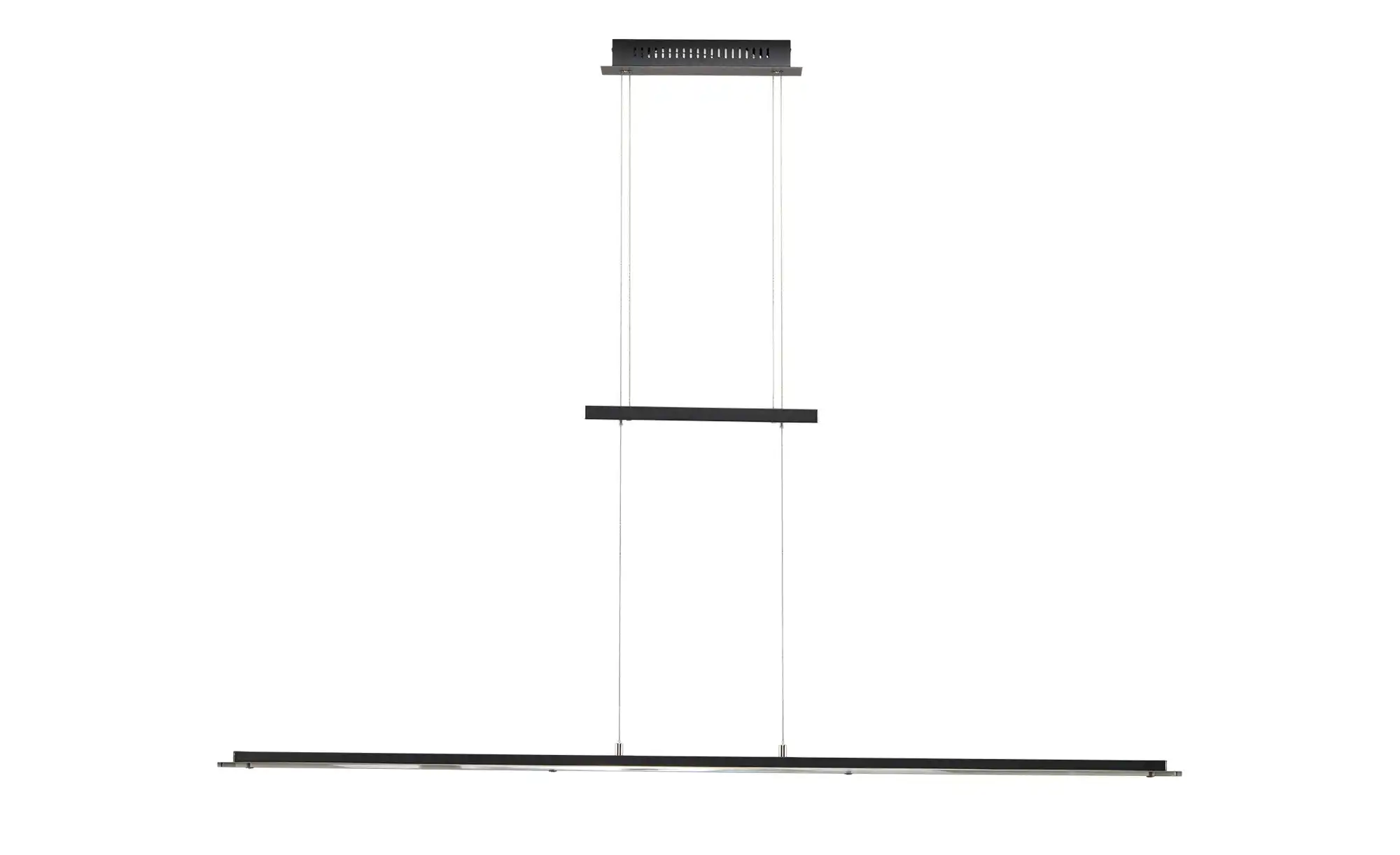 Fischer-Honsel Pendelleuchte, 1-flammig, schwarz/ Rauchglas