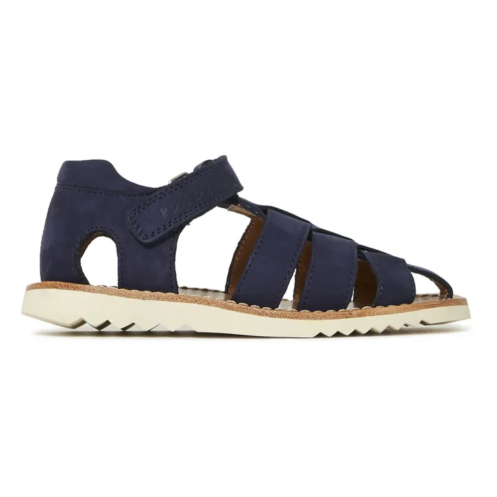 Pom d'Api Sandales Waff Papy | Bleu marine