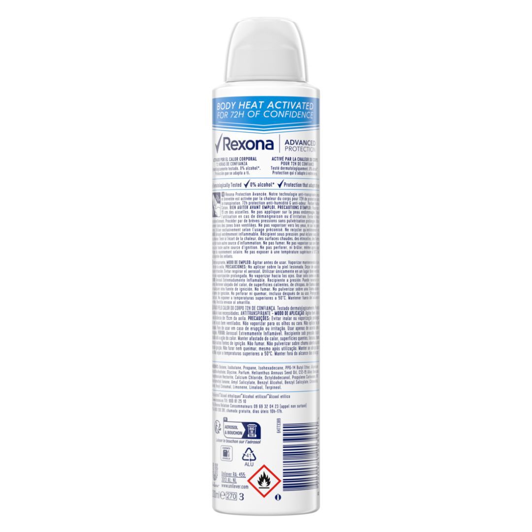 REXONA  Desodorizante Spray Cotton 72h - 200ml