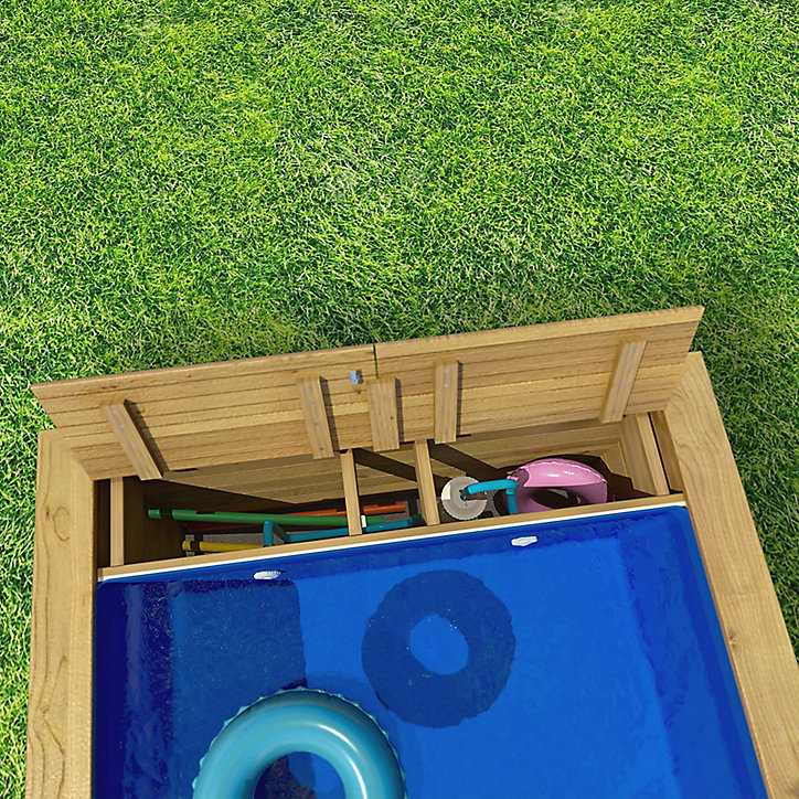 Piscine hors sol bois rectangulaire Procopi Pooln Box Junior h.0,76 m