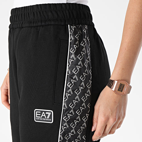 Pantalon Jogging Femme A Bandes 3LPP54 Noir