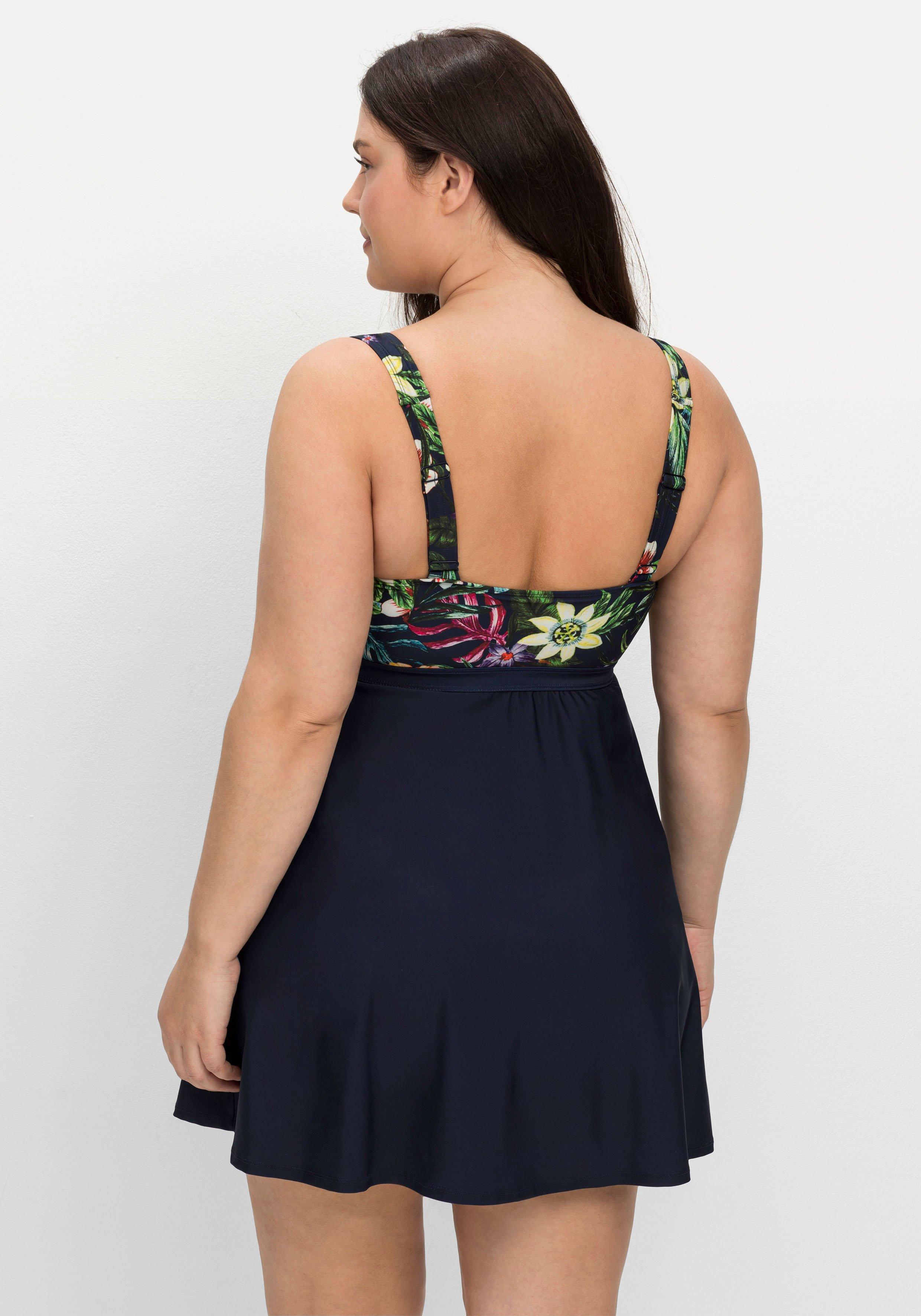 Tankini-Oberteil in ausgestellter Longform