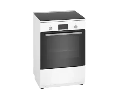 Bosch Serie | 4 HLN39A020 - Komfur - fritstående - bredde: 60 cm - dybde: 60 cm - højde: 90 cm - med selv-rengøring - hvid