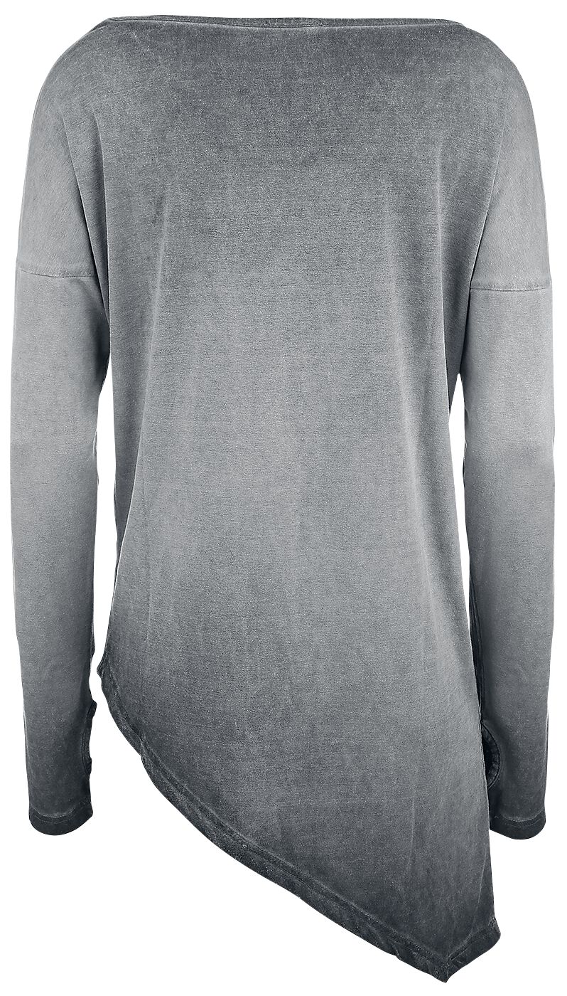 T-Shirt Asymétrique Manches Longues | Rockupy T-shirt manches longues