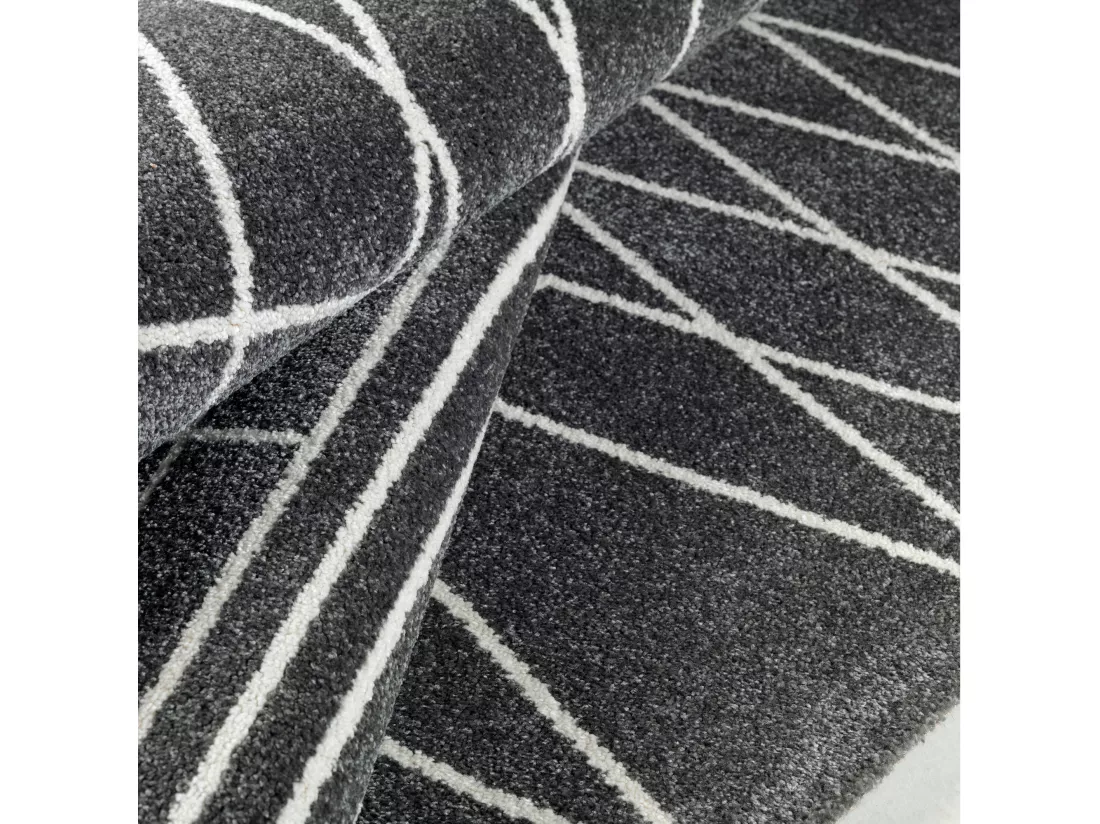Tapis de bain / tapis de chevet SAM GREY BLACK SERIES 13