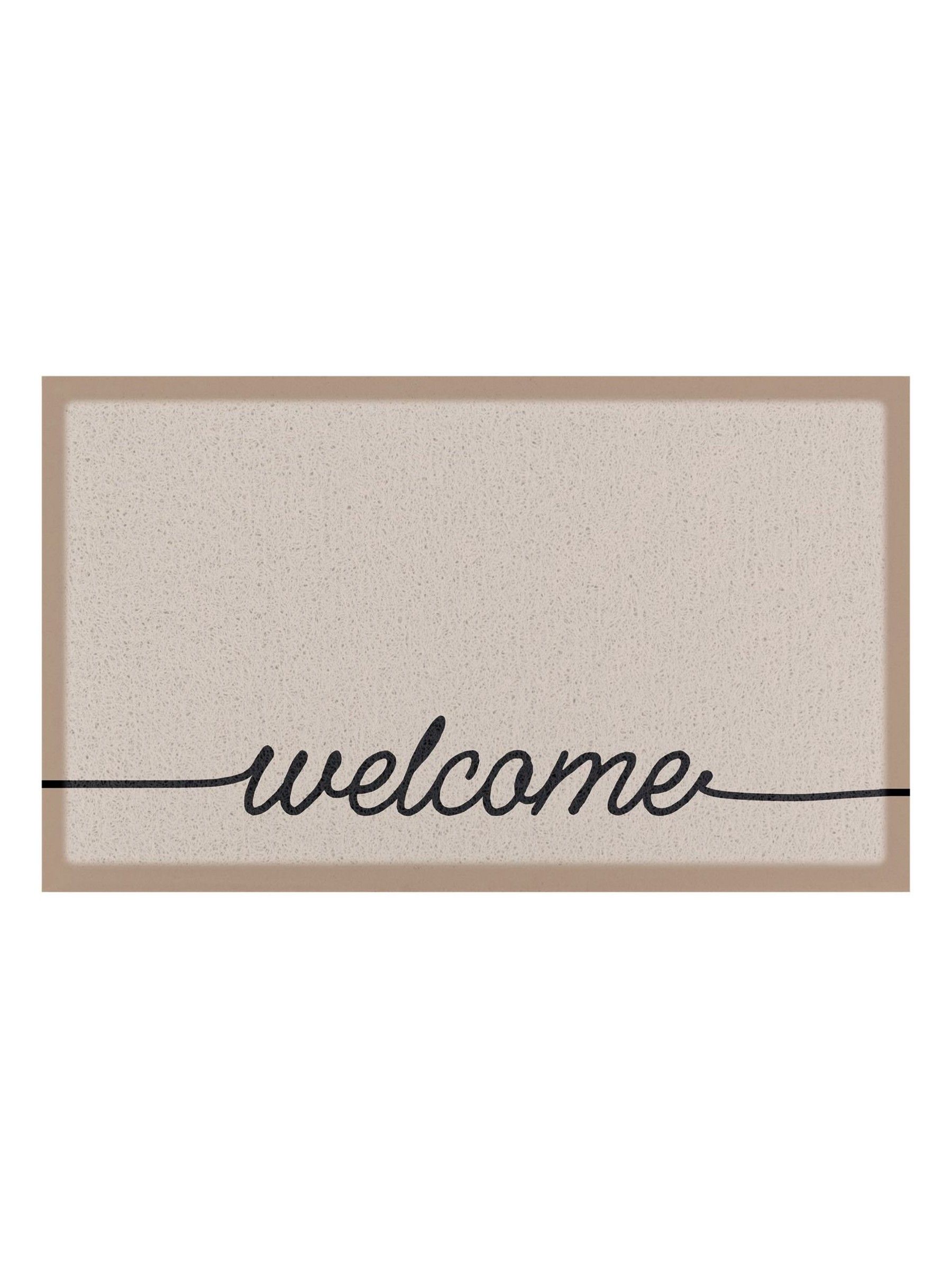 Artsy Mats Beige Welscribble Indoor Outdoor Doormat