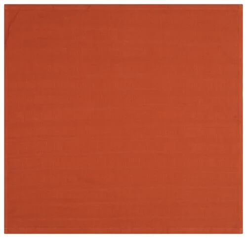 torchon 65x65 coton terracotta