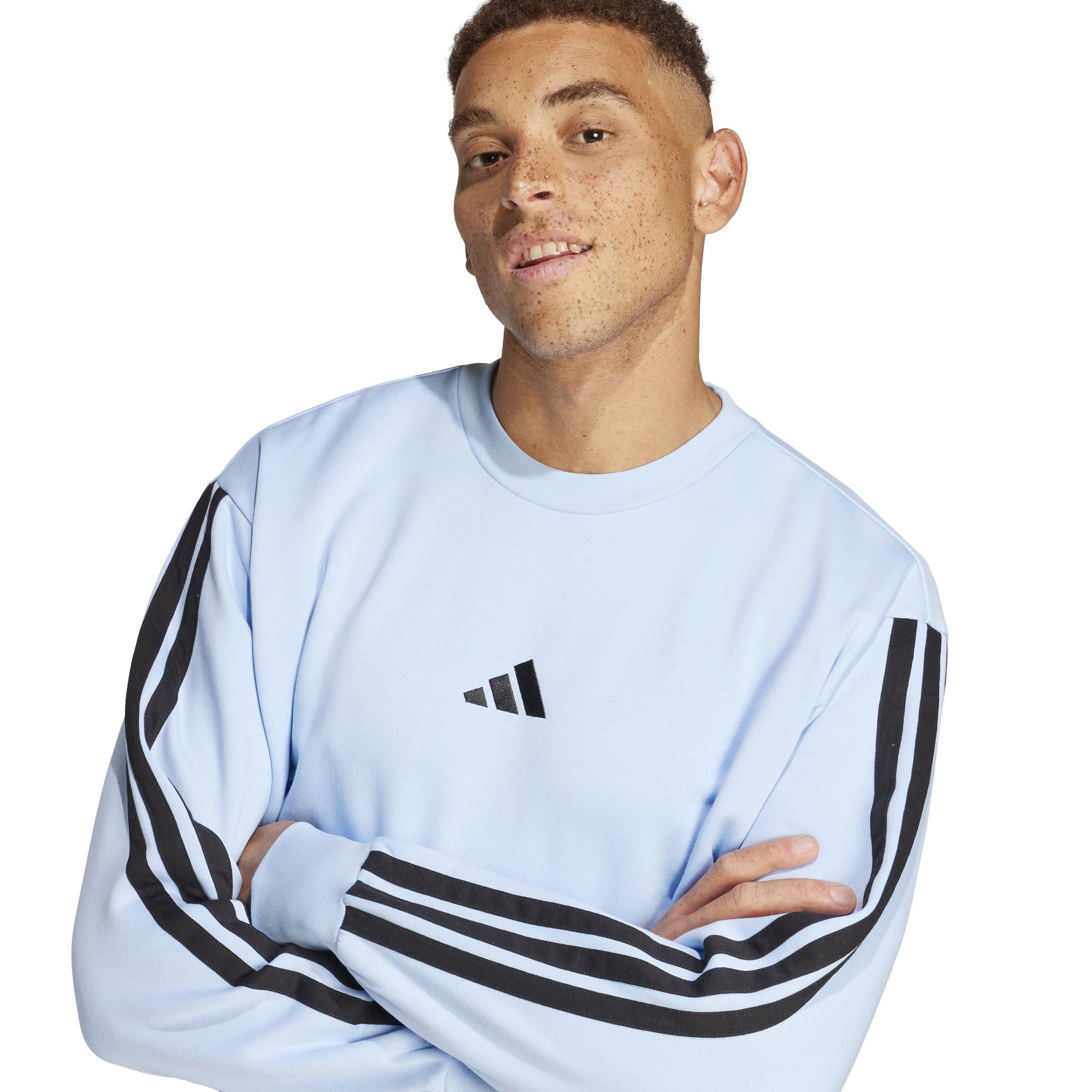 adidas Essentials 3-Stripes Fleece Sweatshirt Mens