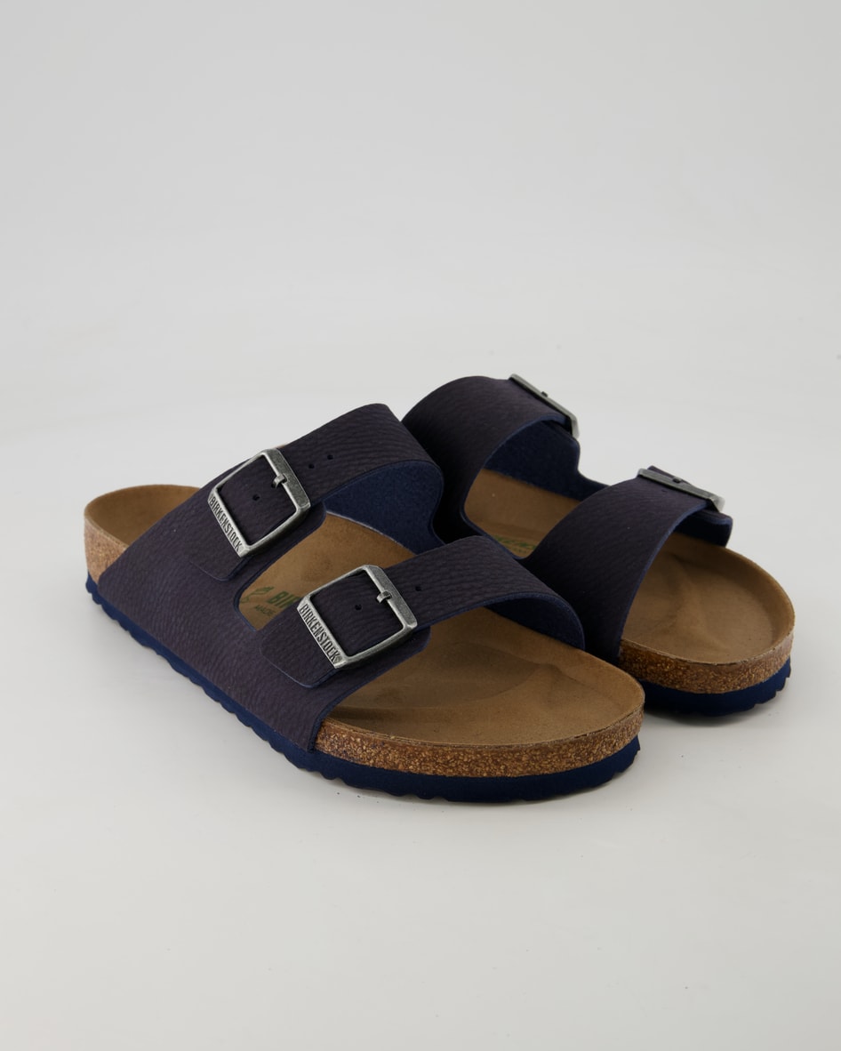 Birkenstock Arizona Vegan Pantoletten in Blau