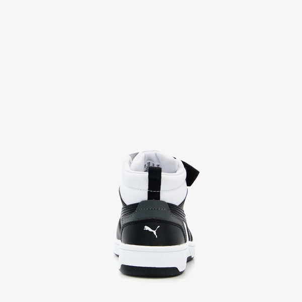 Puma Rebound V6 Mid jongens sneakers grijs/wit