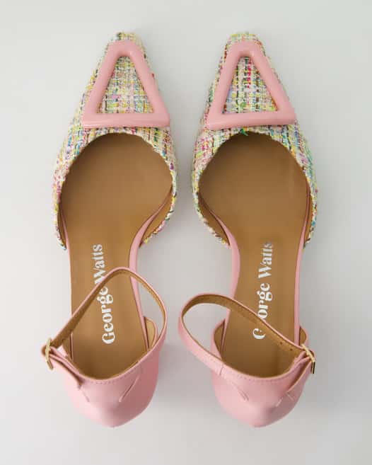 George Watts N510-654 Slingpumps in Rosa