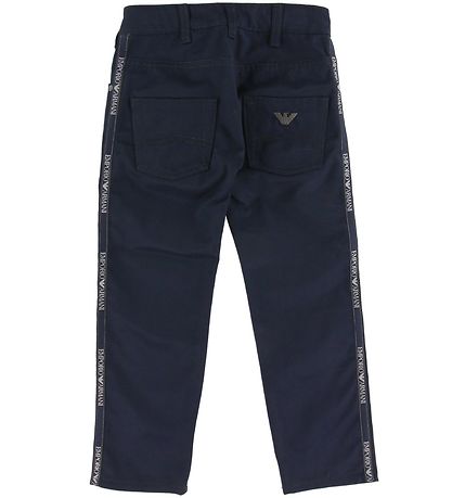 Emporio Armani Hosen - Navy m. Streifen