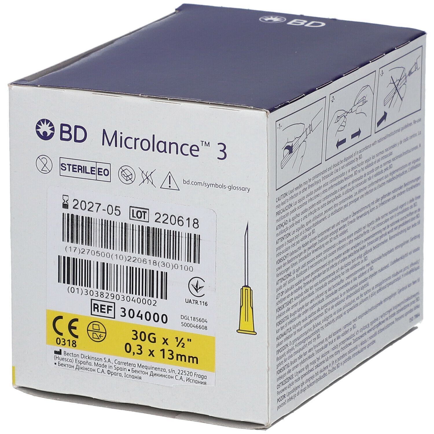 BD Microlance 3 Sonderkanülen 30 G 1/2 0,3 x 13 mm