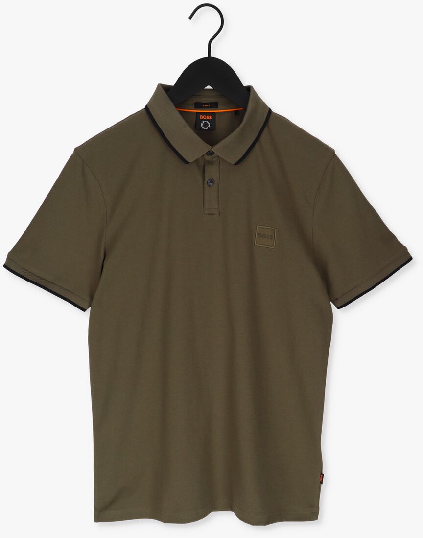 BOSS groene boss polo passertip