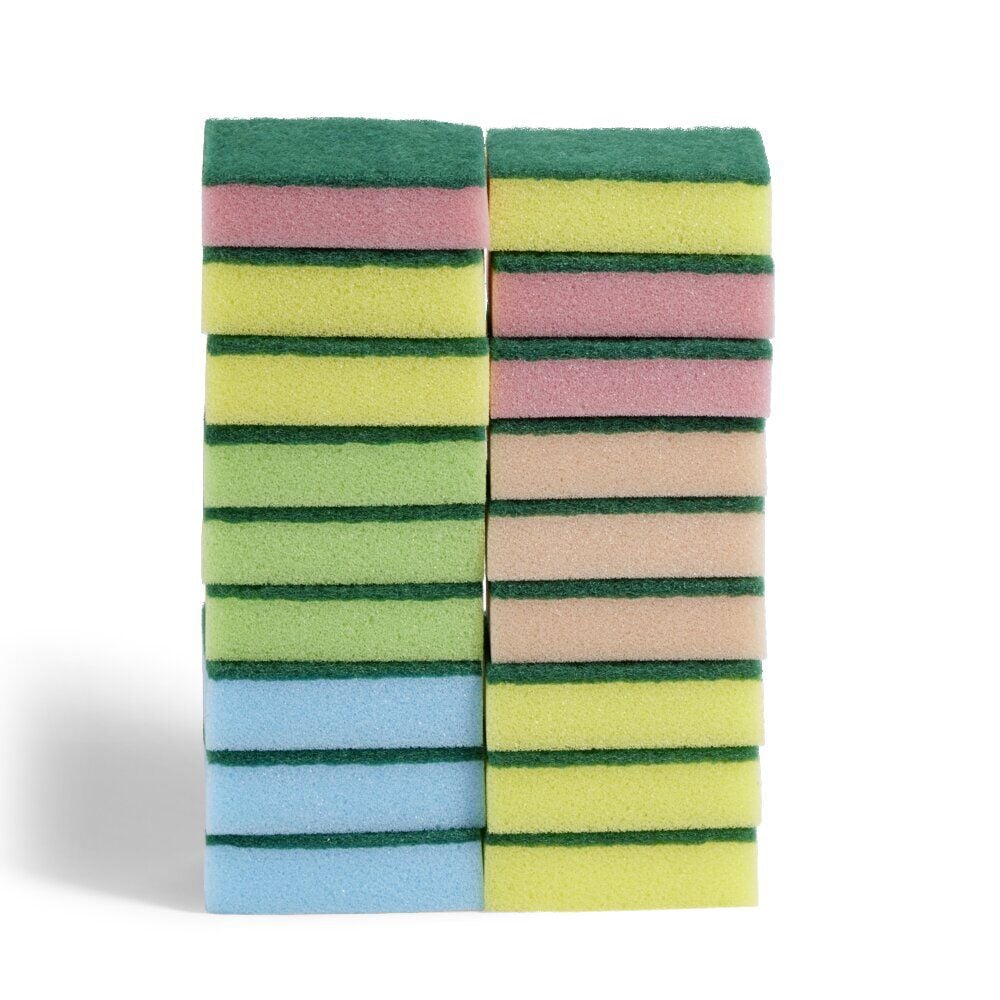 Lot de 18 éponges multicolores