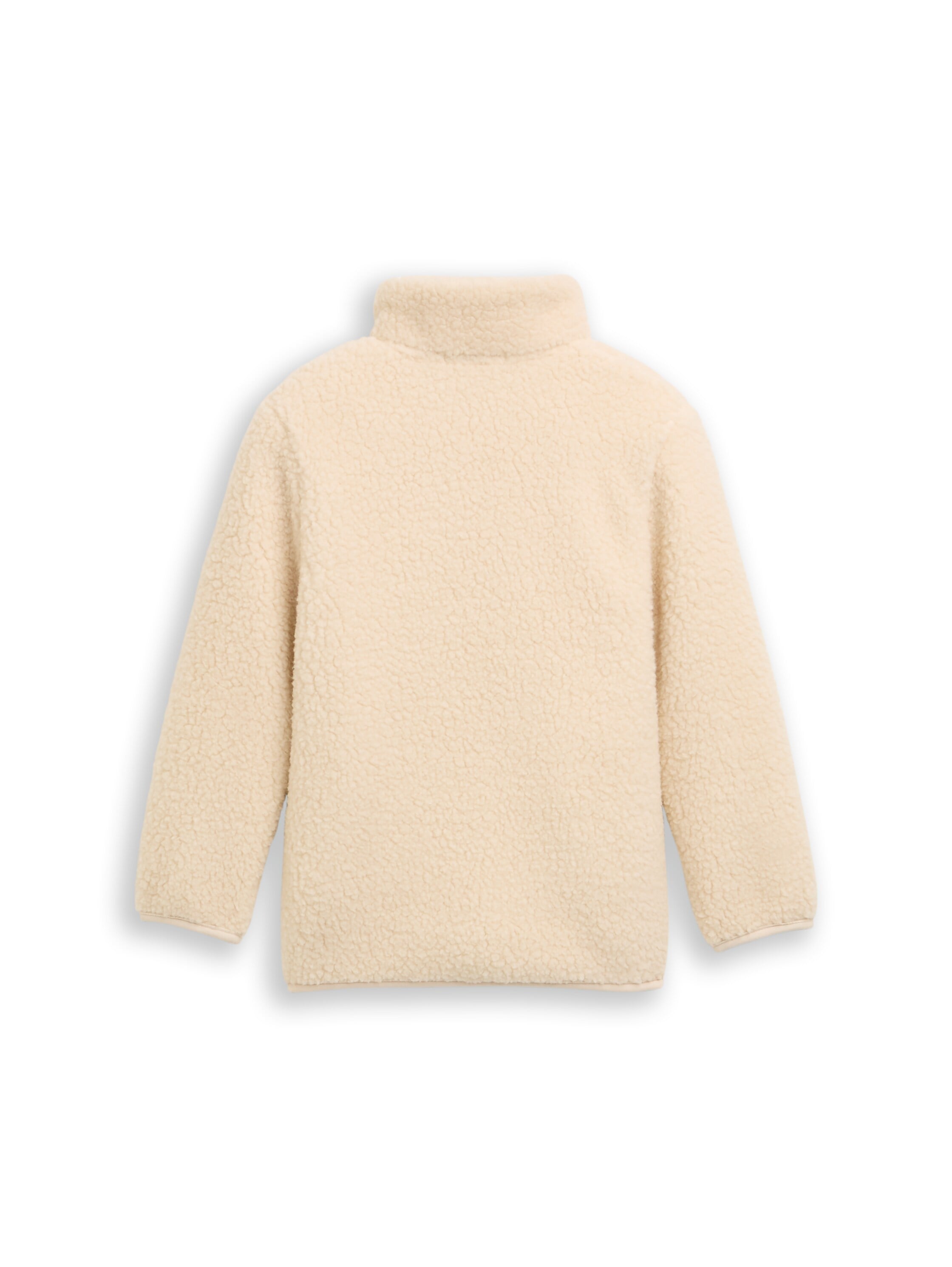TOM TAILOR Sweatjacke , Teddy-Plüsch, mit Stehkragen