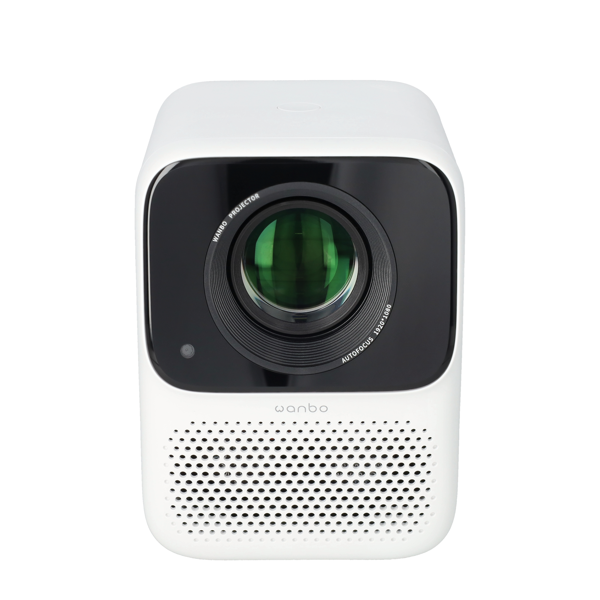Wanbo T2 Max (New) Multimedia LED Projektor Beamer Heimkino 1080p Full HD / HDMI / Wifi / USB A / 3.5mm Klinke und Fernbedienung - Weiss