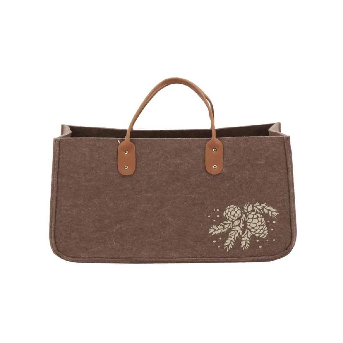 Aubry Gaspard Sac à bûches Feutrine 50 x 25 cm