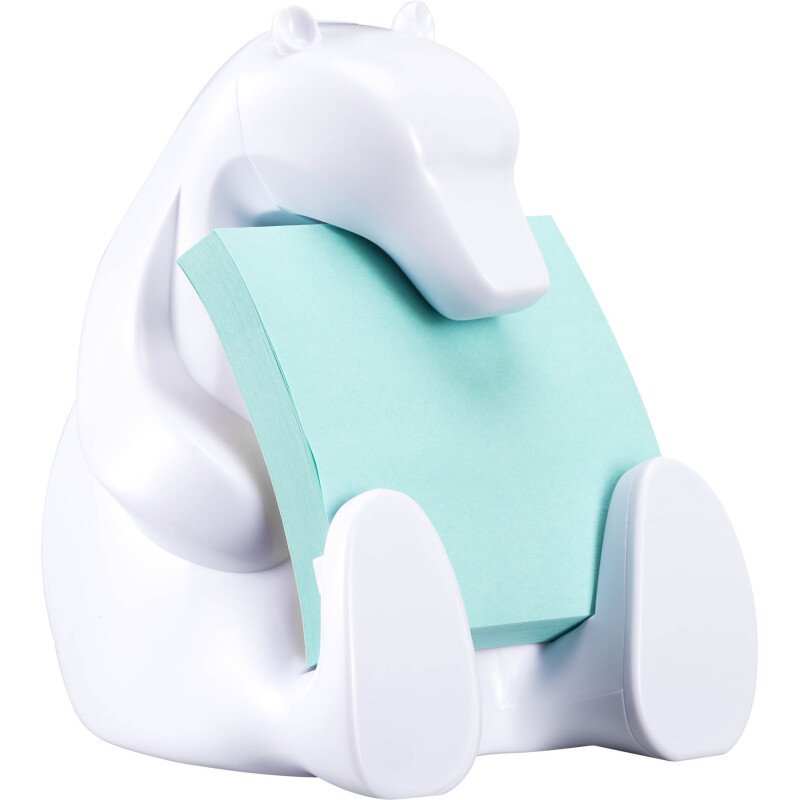 Distributeur Z-notes repositionnable ours blanc Post-it
