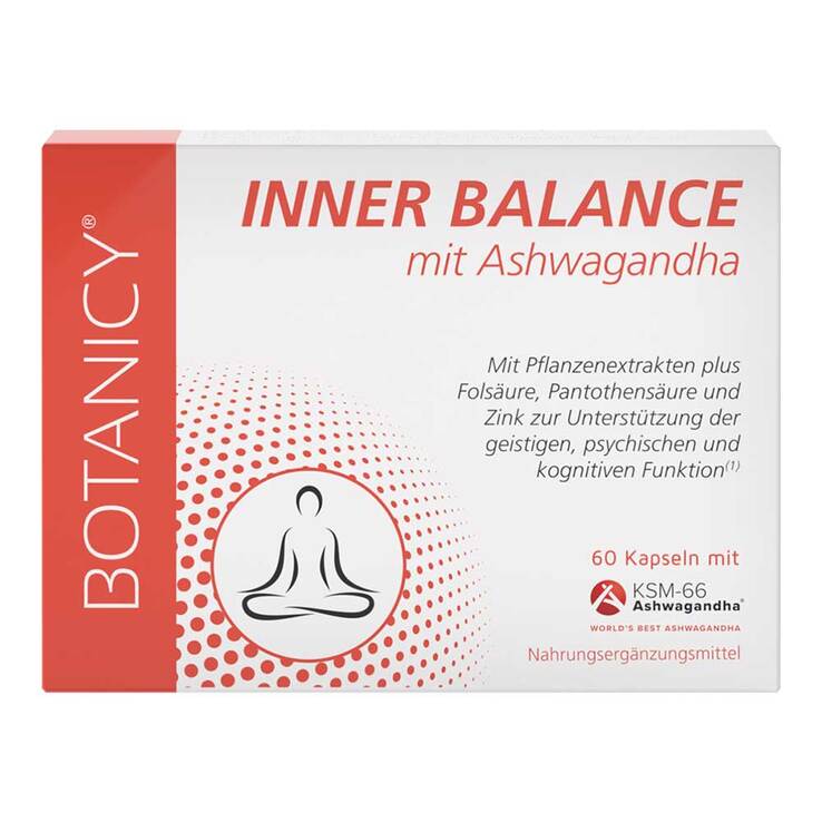Botanicy Inner Balance mit Ashwagandha Ksm-66 Kapseln, 60 St
