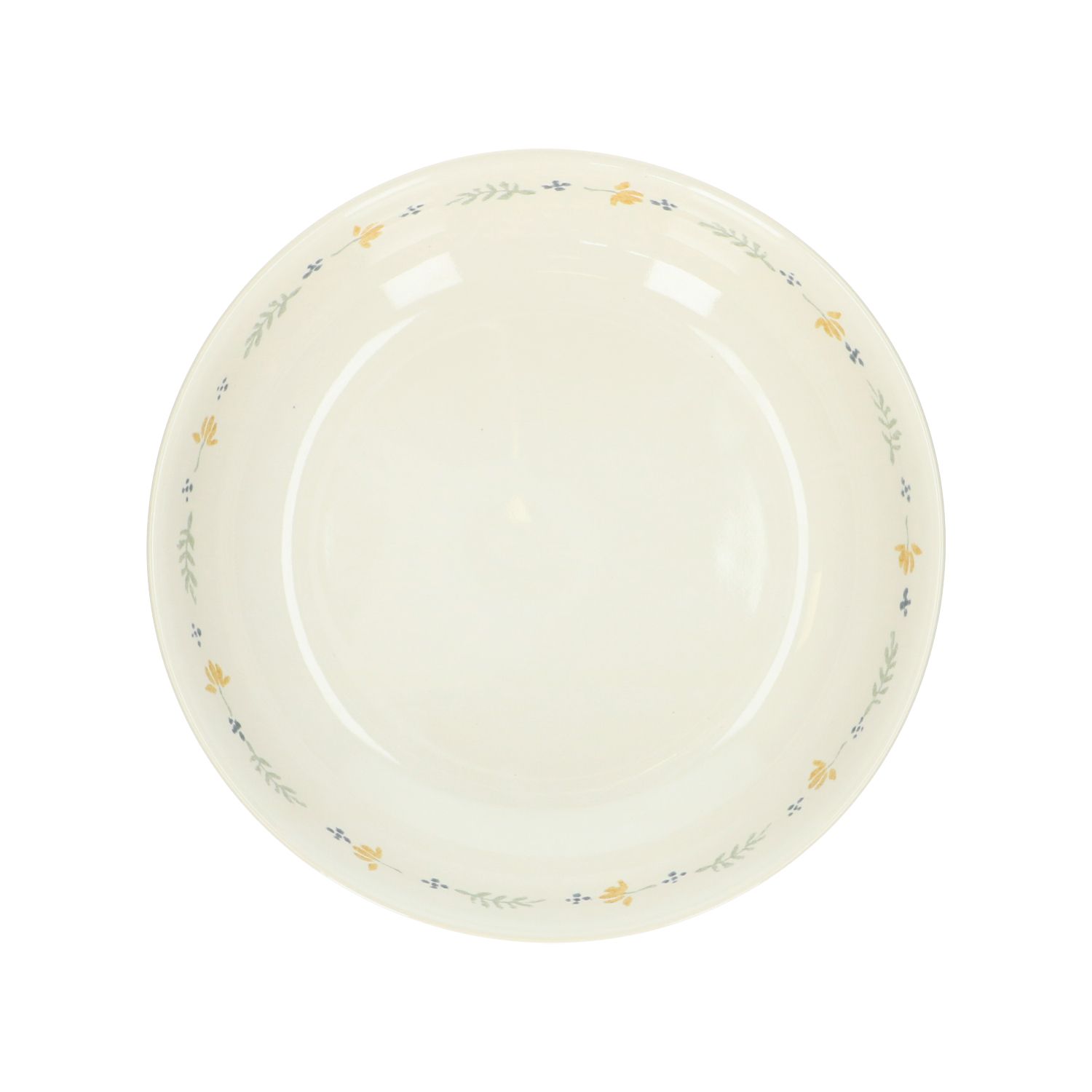 Diep bord, steengoed, strooitakje, Ø22,5 cm