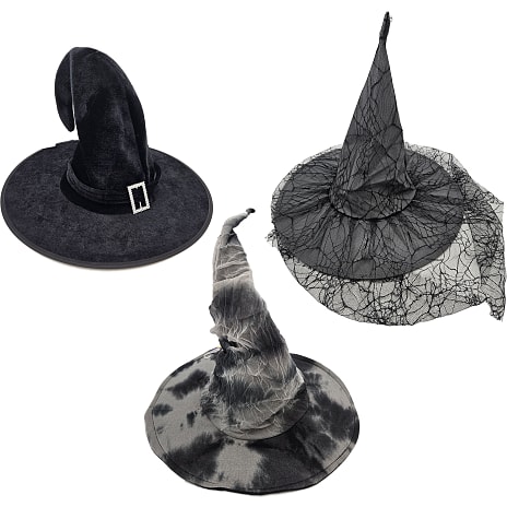 Halloween heksehat - flere varianter - assorteret