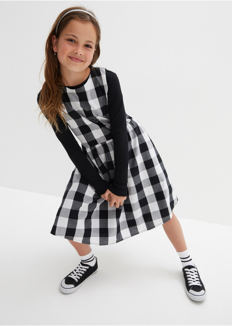 Robe à carreaux fille