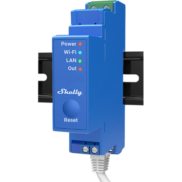 Shelly Pro 1 slimme schakelaar WiFi Bluetooth DIN-rail