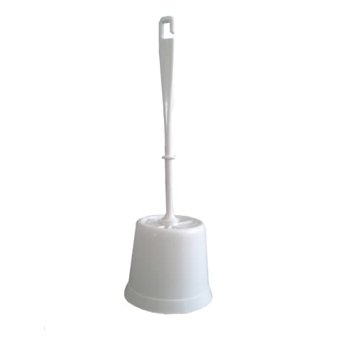 Ensemble porte balayette sanitaire Brosserie Marchand plastique blanc