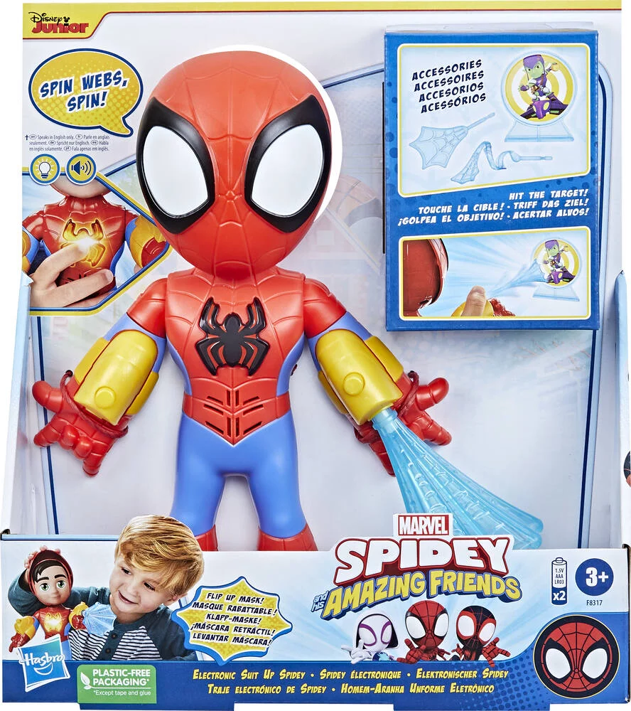 SPIDEY AMAZING FRIENDS - FIGURINE 30 CM ELECTRONIQUE