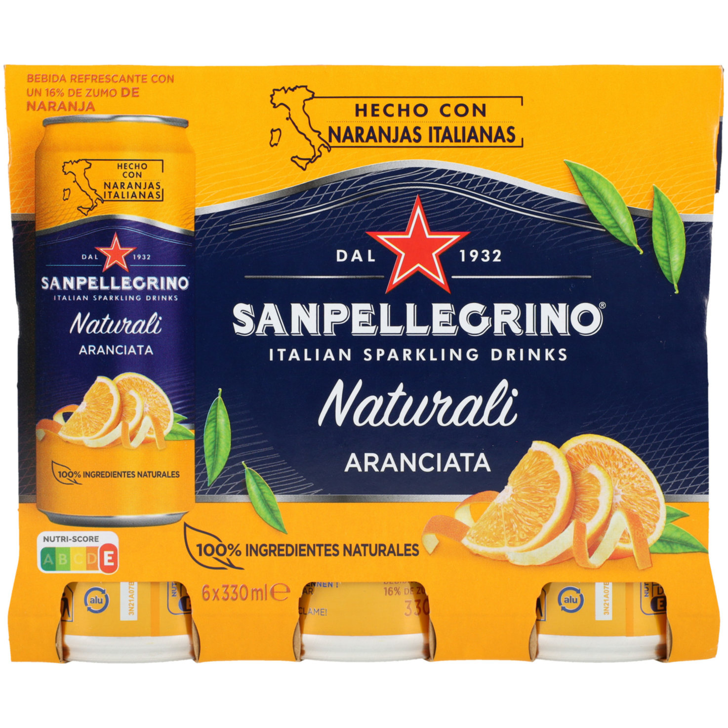 San Pellegrino Aranciata 6x33cl -198cl