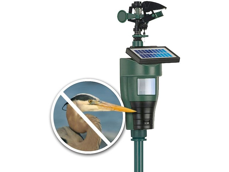 KOBRE®TEC Wasserstrahl-Tierschreck Effektive Reiherabwehr dank Wassersprinkler Technologie