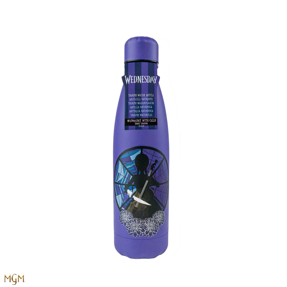 Wednesday - Waterbottle 500ml Thermo + Double Wall - Wednesday with Cello