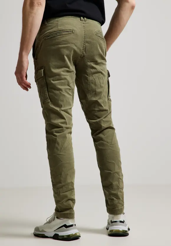 Regular Fit Cargohose - thyme green